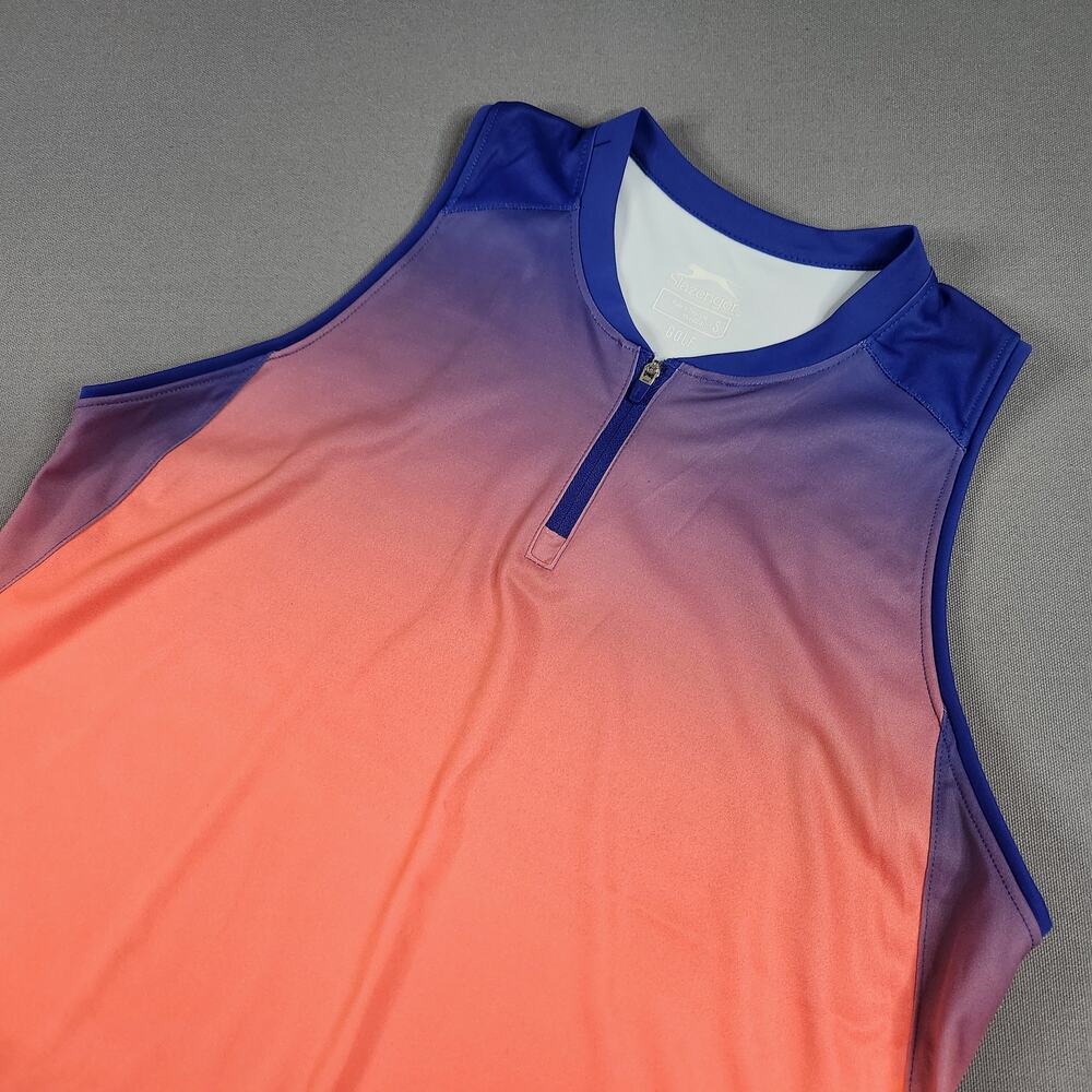 Slazenger sleeveless golf shirt quarter zip small women's athletic tank top